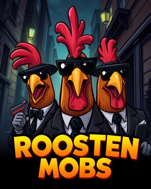 Rooster Mobs Slot — cartoon gangster roosters game